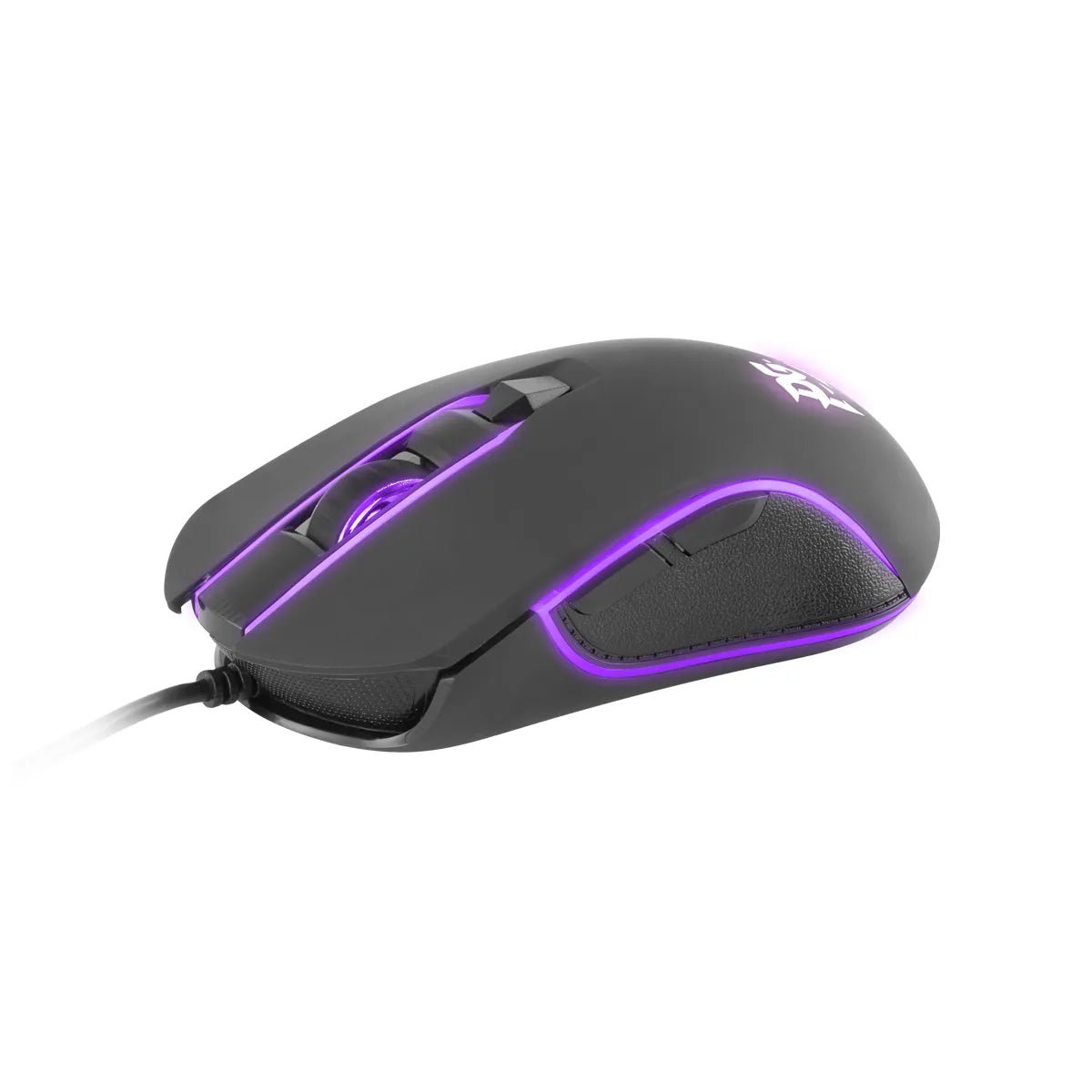 Mouse com Fio Philco PMS31 6 Botões Iluminação RGB LED 4 Cores