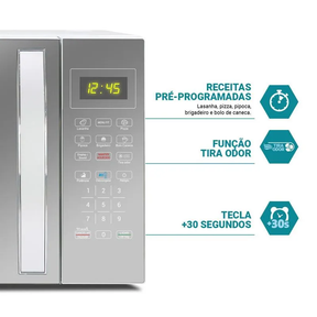 Micro-ondas 25L Philco Receitas Pré-programadas 1100W PM26