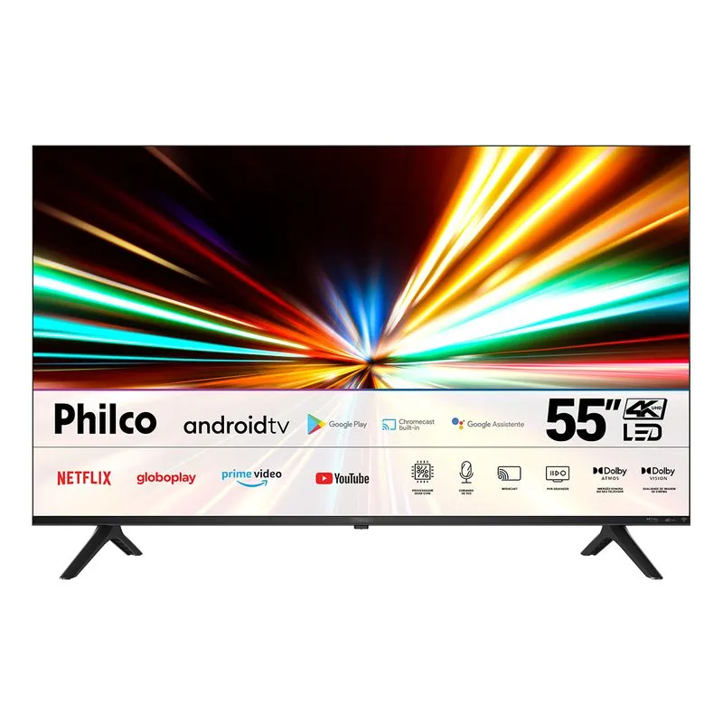 Smart TV 55” Philco 4K PTV55G20AGS Android TV Led