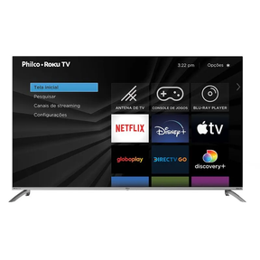 Smart TV 58” Philco 4K PTV58G7UR2CSBL Roku Led Dolby Audio