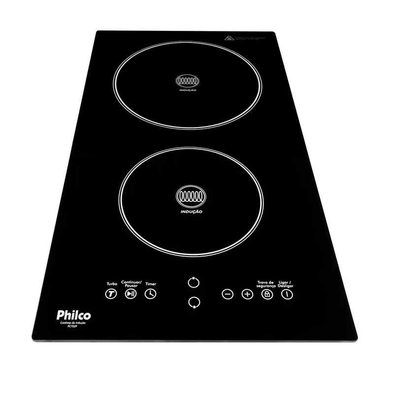 Cooktop de indução Philco 2 bocas