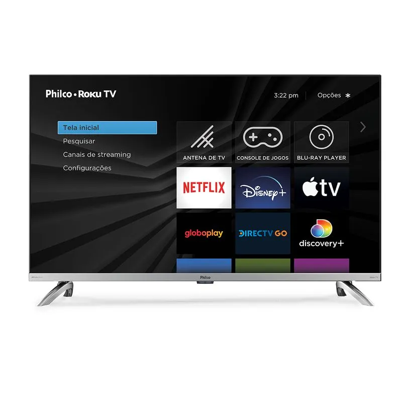 Smart TV 32” Philco Led PTV32G7PR2CSBLH Roku TV Dolby Audio