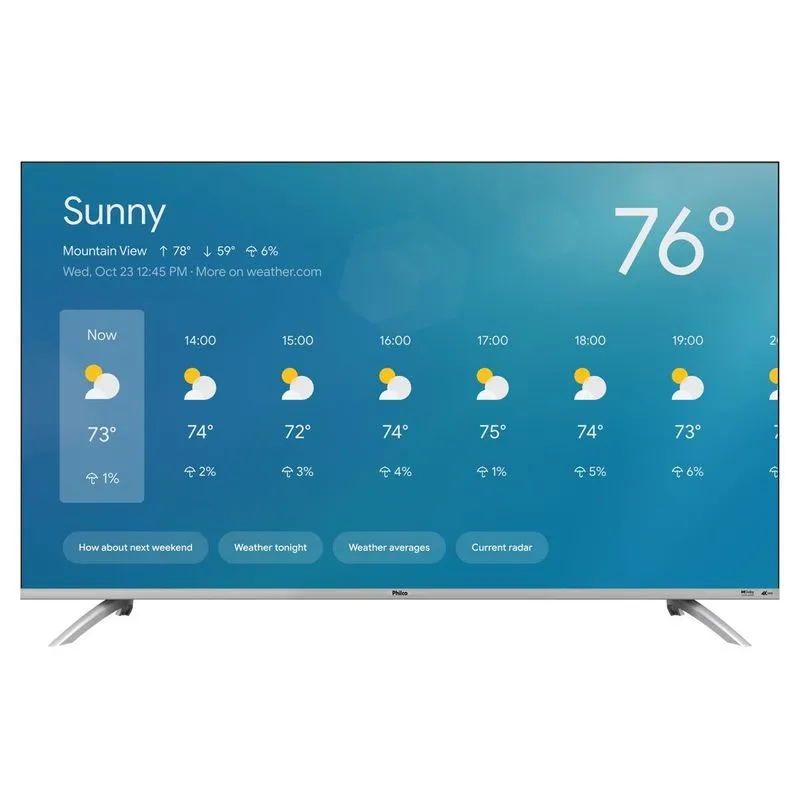 Smart TV Philco 50” PTV50G2SGTSSBL Google TV 4K LED